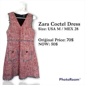 Zara Cocktail Dress Size M Channel style